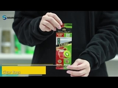 3 zijde afdichting Plastic Zipper Sigarenzakken Stomp Wrap Pre Rolled Packaging Bag