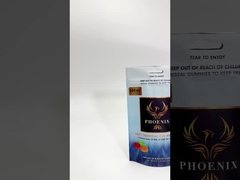 Metalen gedrukte CBD Gummies Verpakkingszak Voedsel Staande Zipperzak Met UV-bescherming